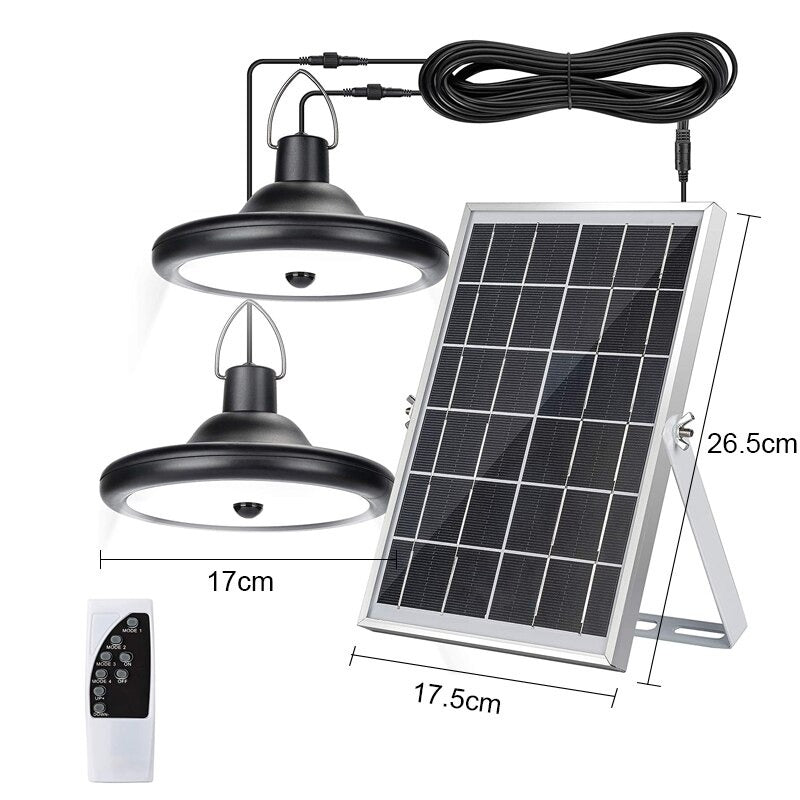 Solar Outdoor Light Double Head-LED Solar Fairy Lights