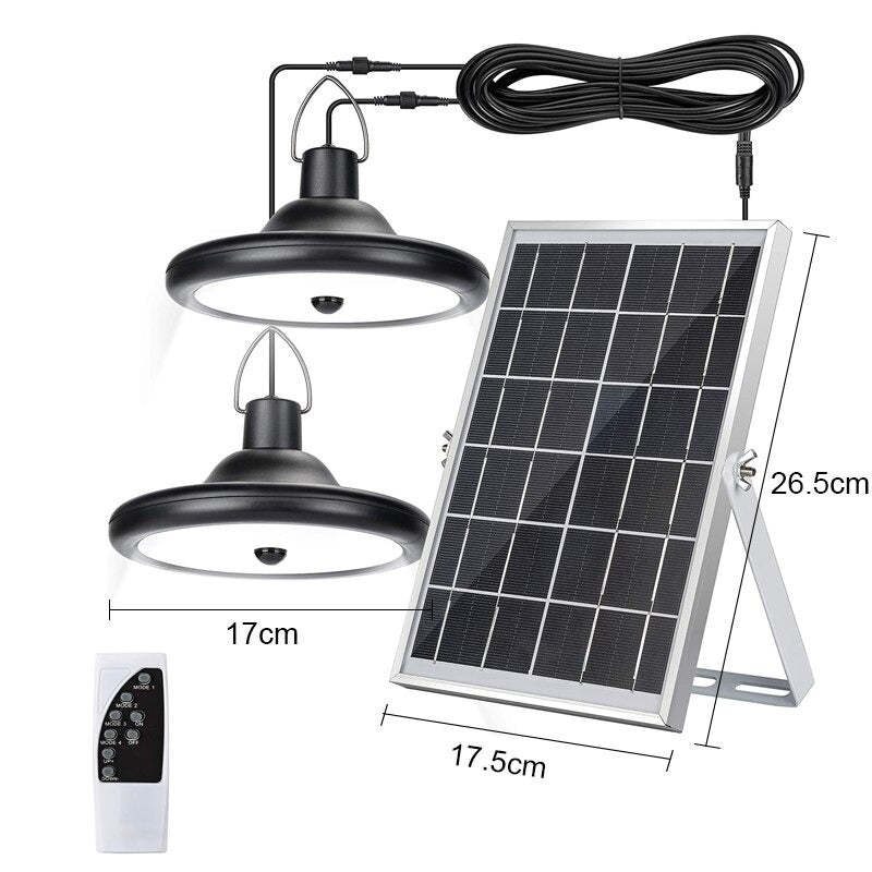 Solar Outdoor Light Double Head-LED Solar Fairy Lights