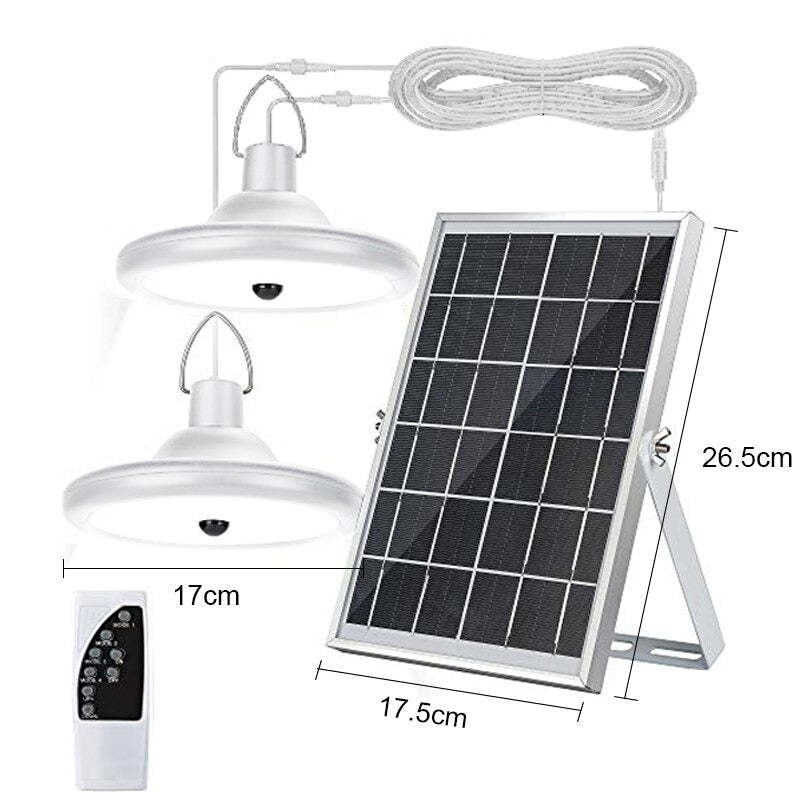 Solar Outdoor Light Double Head-LED Solar Fairy Lights
