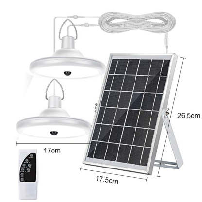 Solar Outdoor Light Double Head-LED Solar Fairy Lights