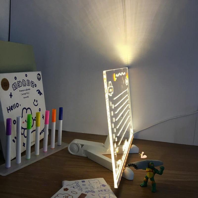 Children's LED Note Board with Colors - Solar Flame Torch