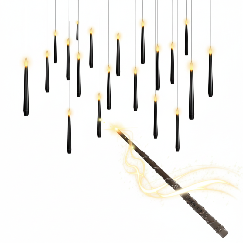 Flameless Floating Candles With Wand