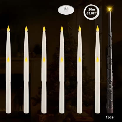Floating Flameless LED Candles For Winter Decor-LED Solar Fairy Lights