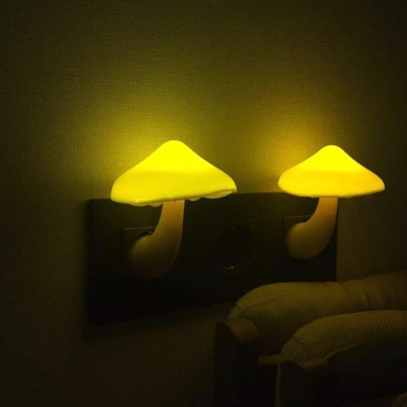 Mushroom Wall Light With Changing Theme-LED Solar Fairy Lights