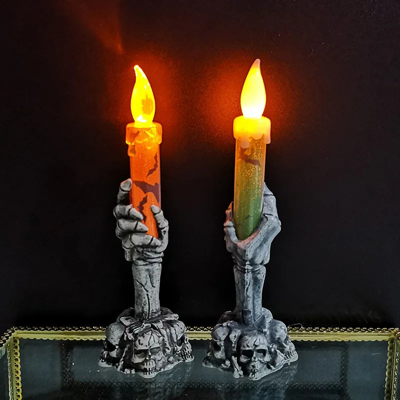 Halloween Style Base Decorative Candle-LED Solar Fairy Lights