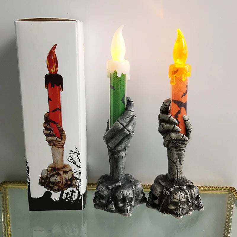 Halloween Style Base Decorative Candle-LED Solar Fairy Lights