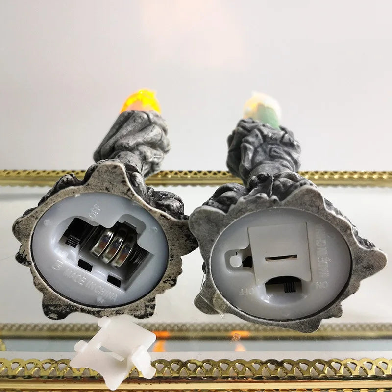 Halloween Style Base Decorative Candle-LED Solar Fairy Lights