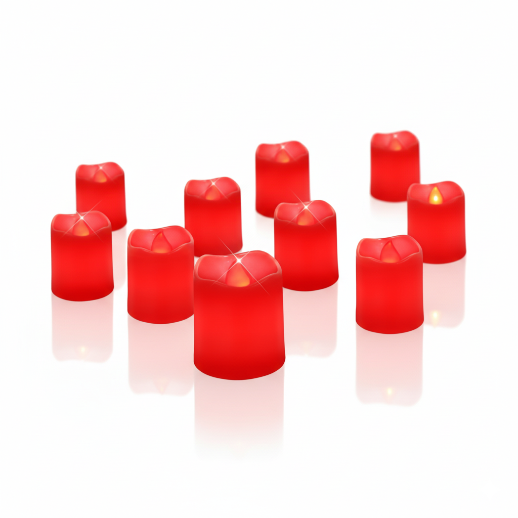 Battery Operated Flickering Votive LED Candles Lights