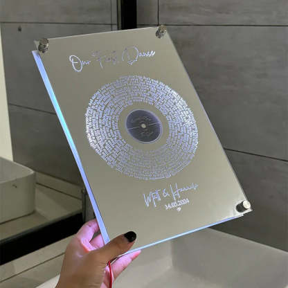 LED Disc Mirror With Personalized Name-LED Solar Fairy Lights