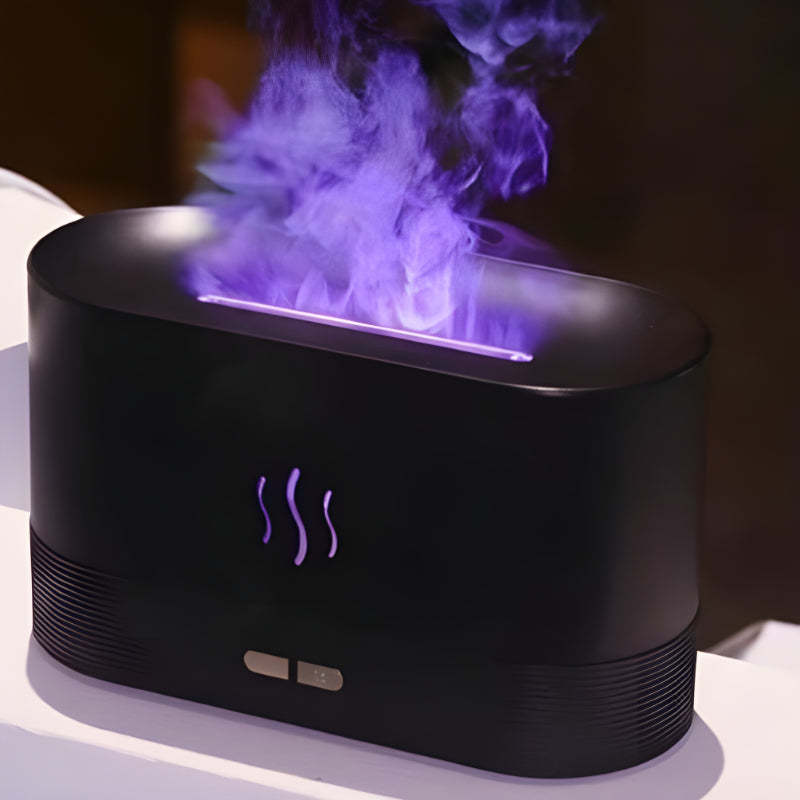 Flame Aroma Diffuser Organic Plant Essential Oil Set-LED Solar Fairy Lights