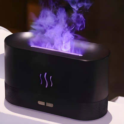 Flame Aroma Diffuser Organic Plant Essential Oil Set-LED Solar Fairy Lights