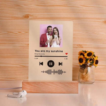 Personalized Song And Name Acrylic Glass Gift-LED Solar Fairy Lights