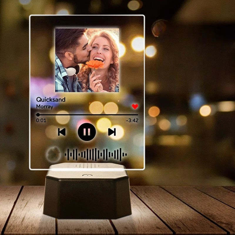 Personalized Song And Name Acrylic Glass Gift-LED Solar Fairy Lights