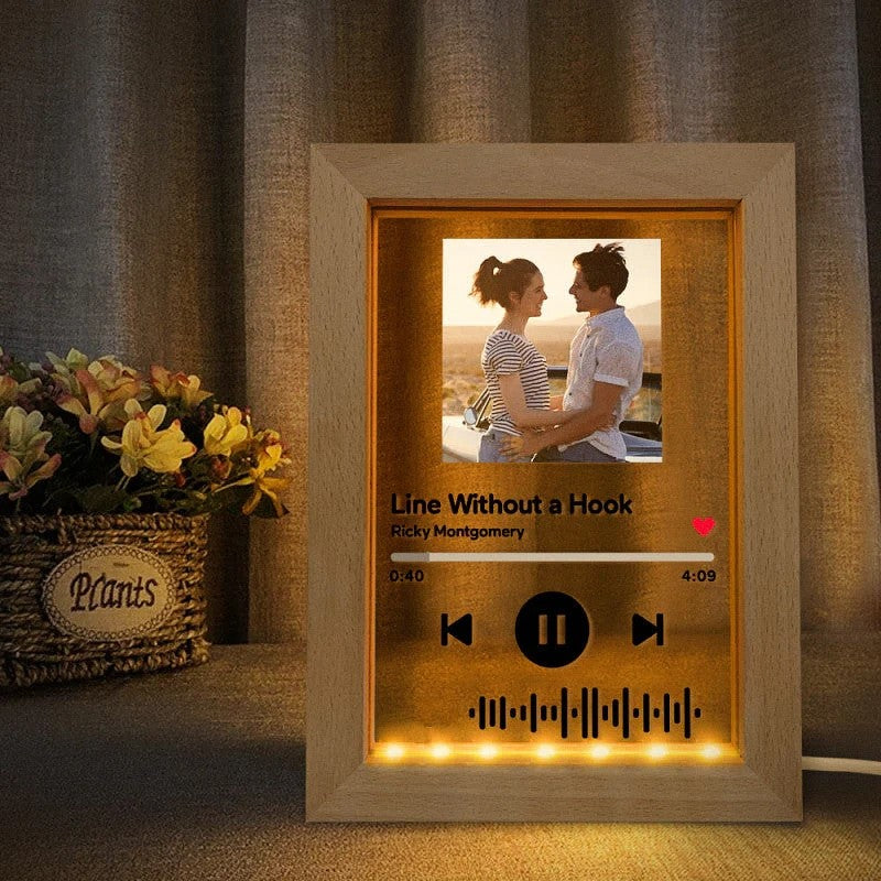 Personalized Song And Name Acrylic Glass Gift-LED Solar Fairy Lights