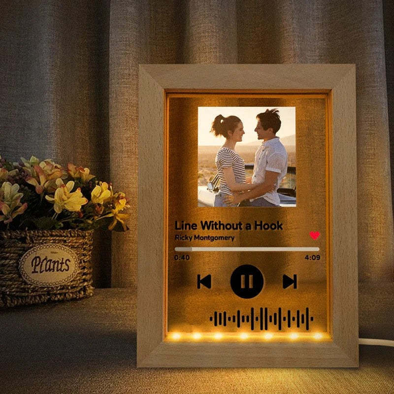 Personalized Song And Name Acrylic Glass Gift-LED Solar Fairy Lights