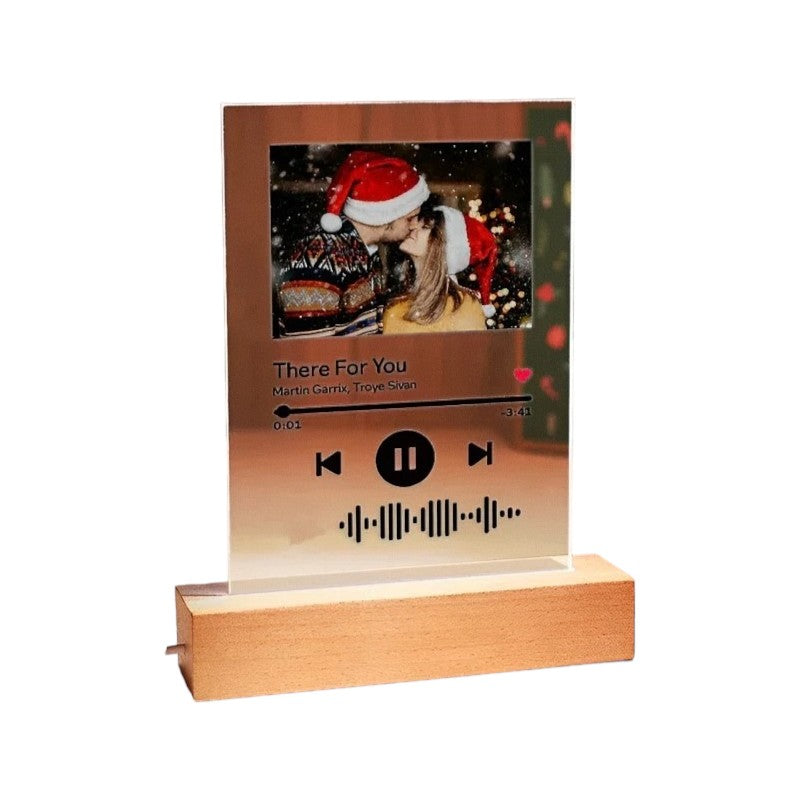 Personalized Song And Name Acrylic Glass Gift-LED Solar Fairy Lights