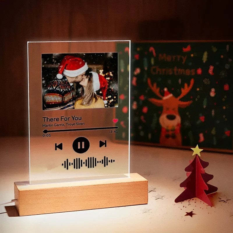 Personalized Song And Name Acrylic Glass Gift-LED Solar Fairy Lights