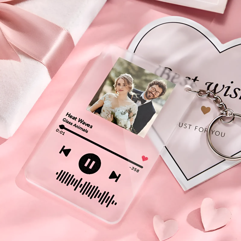 Personalized Song And Name Acrylic Glass Gift-LED Solar Fairy Lights