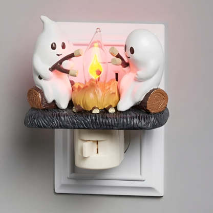 Phantom Campfire Nightlight With Flickering Flame-LED Solar Fairy Lights