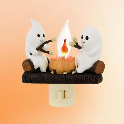 Phantom Campfire Nightlight With Flickering Flame-LED Solar Fairy Lights
