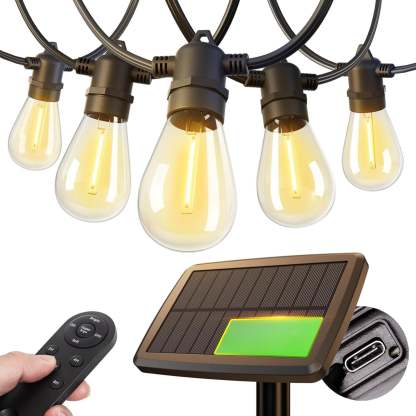 USB Rechargeable Solar String Lights for Outdoor Use-LED Solar Fairy Lights