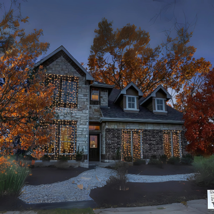 10Ft. 300-LED Warm White String Curtain Light