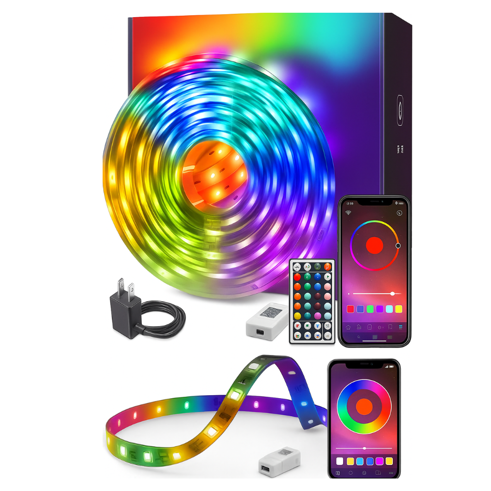 WiFi Controlled RGB Lights With Bluetooth And Remote Control-LED Solar Fairy Lights