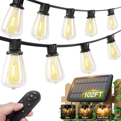 Decor Solar String Lights For Yard And Fence-LED Solar Fairy Lights