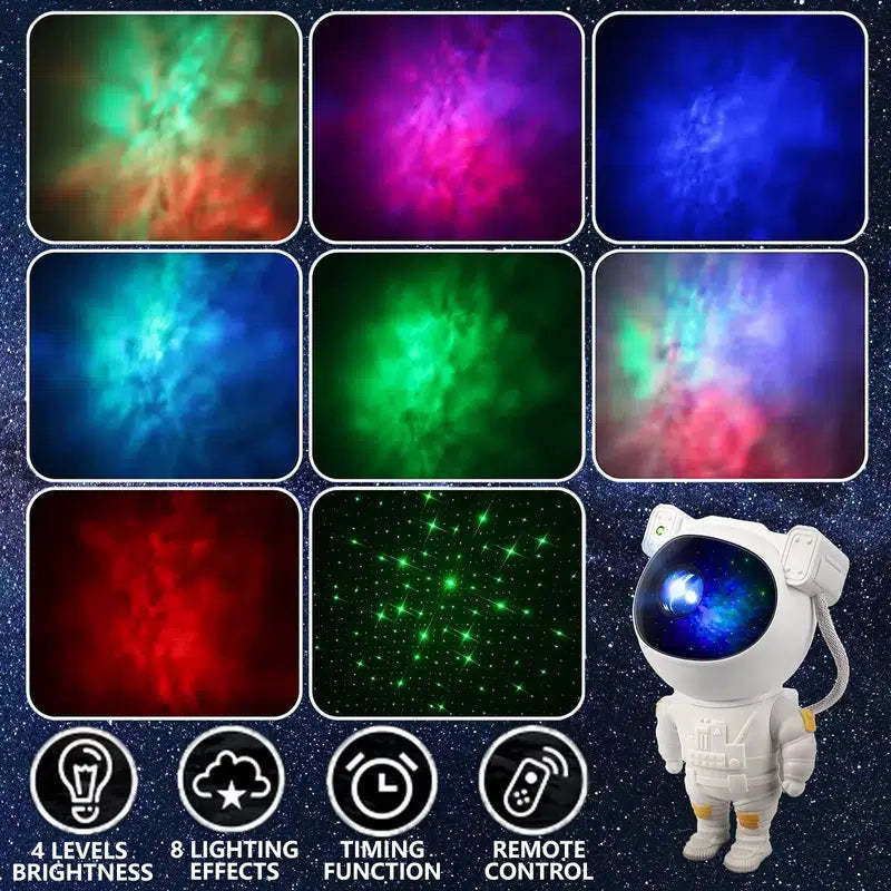 Astronaut Galaxy Projector Multiple Modes Galaxy Night Light With Remote Control-LED Solar Fairy Lights