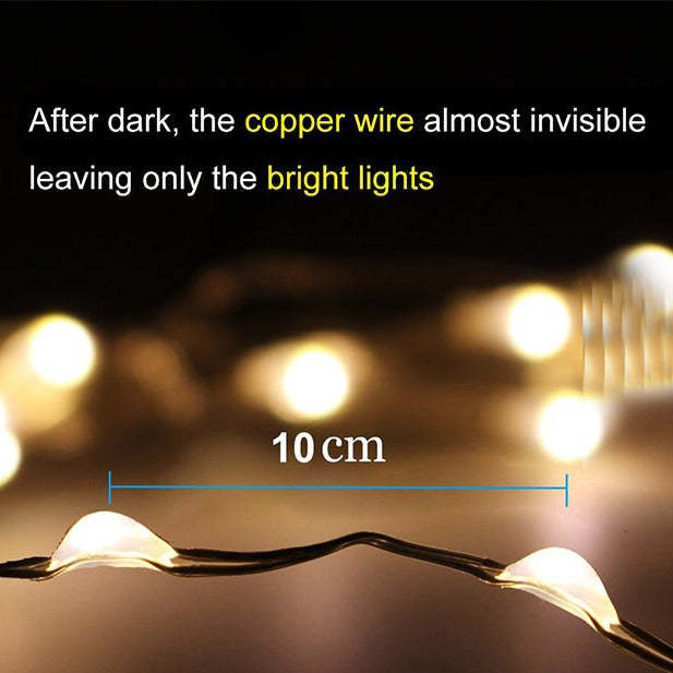 Solar String Christmas Lights Solar Powered Waterproof Fairy Lights 8 Modes-LED Solar Fairy Lights