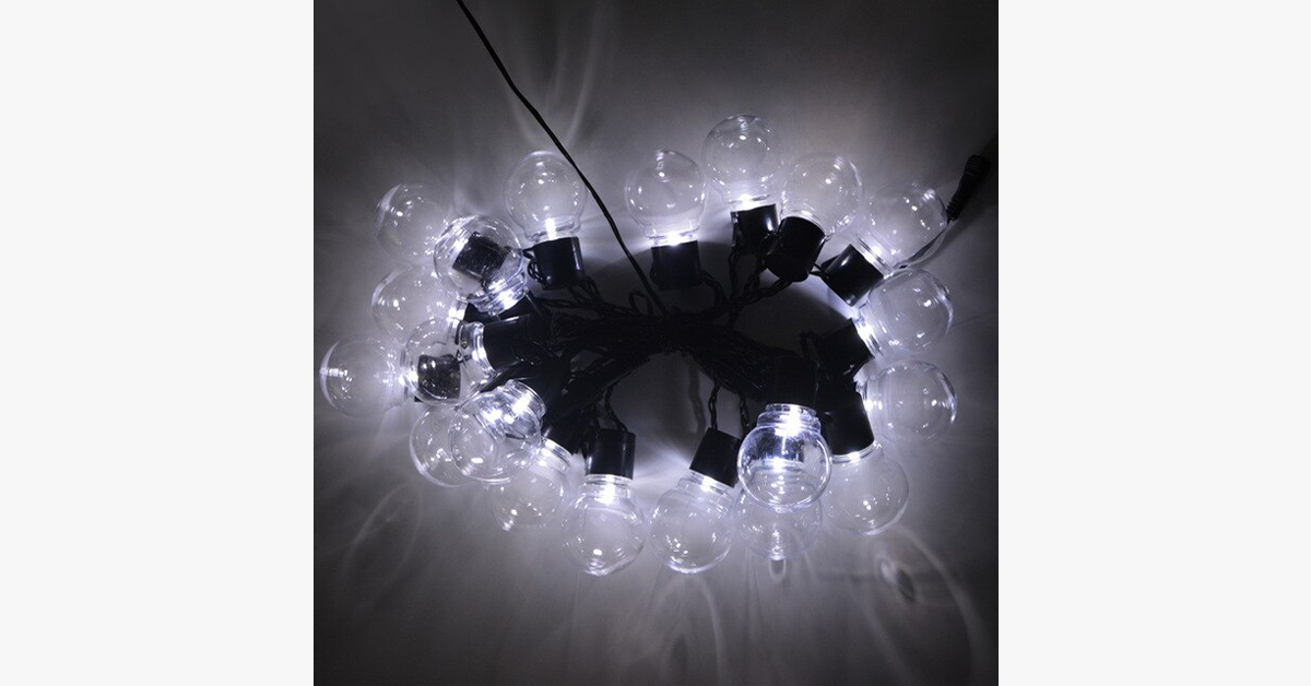 LED Globe Bulb String Lights-LED Solar Fairy Lights