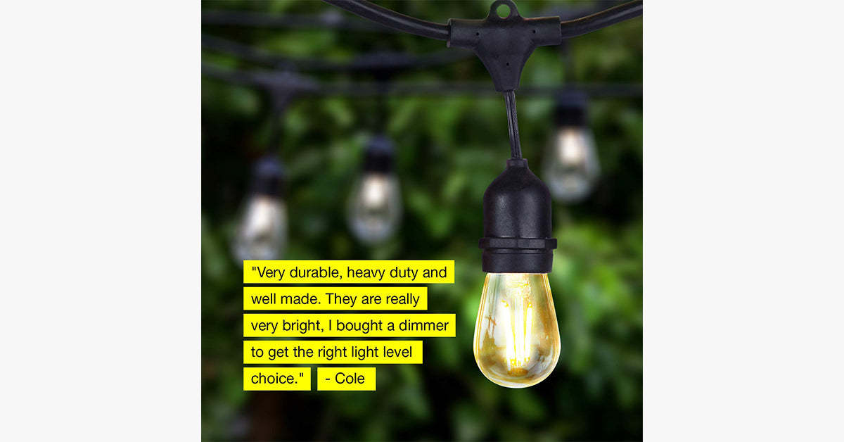 Waterproof Outdoor Vintage Lights-LED Solar Fairy Lights