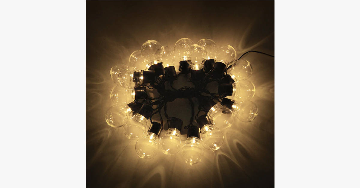 LED Globe Bulb String Lights-LED Solar Fairy Lights