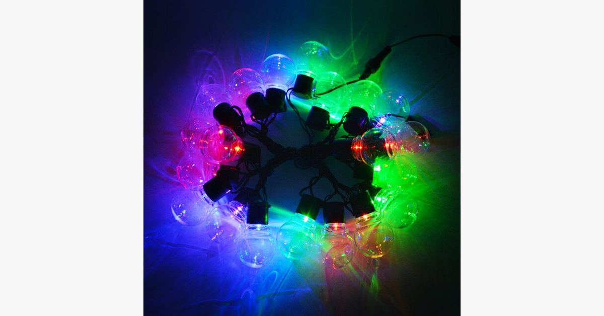 LED Globe Bulb String Lights-LED Solar Fairy Lights