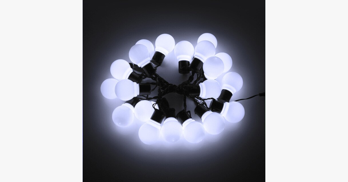 LED Globe Bulb String Lights-LED Solar Fairy Lights