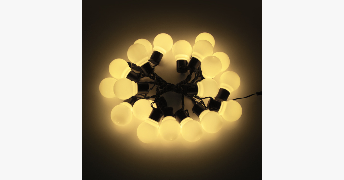 LED Globe Bulb String Lights-LED Solar Fairy Lights