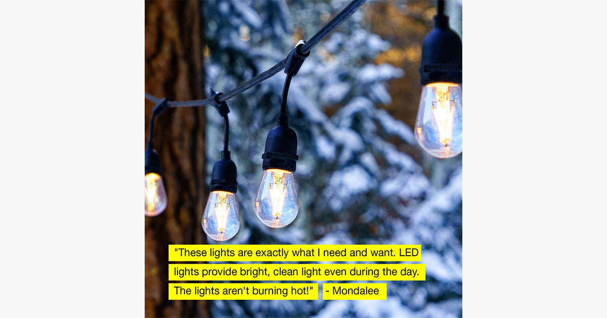 Waterproof Outdoor Vintage Lights-LED Solar Fairy Lights