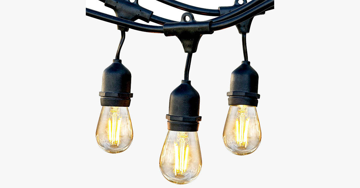 Waterproof Outdoor Vintage Lights-LED Solar Fairy Lights