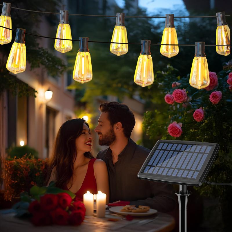 Solar Outdoor String Lights With Dimmer