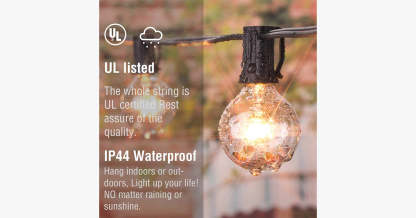 Globe String Lights-LED Solar Fairy Lights