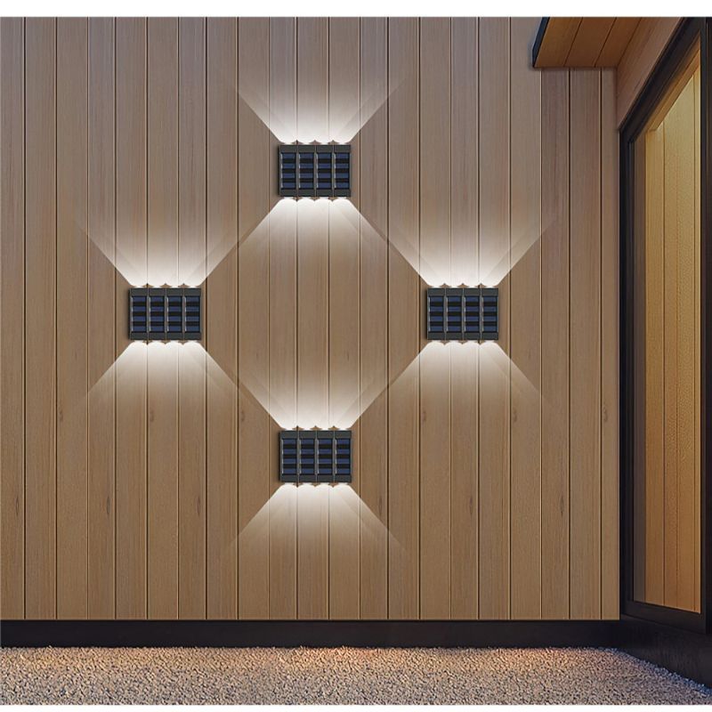 2 LED Solar 4 Pieces Wall Lamp-LED Solar Fairy Lights