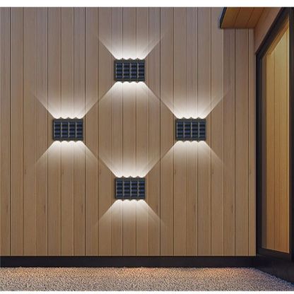 2 LED Solar 4 Pieces Wall Lamp-LED Solar Fairy Lights