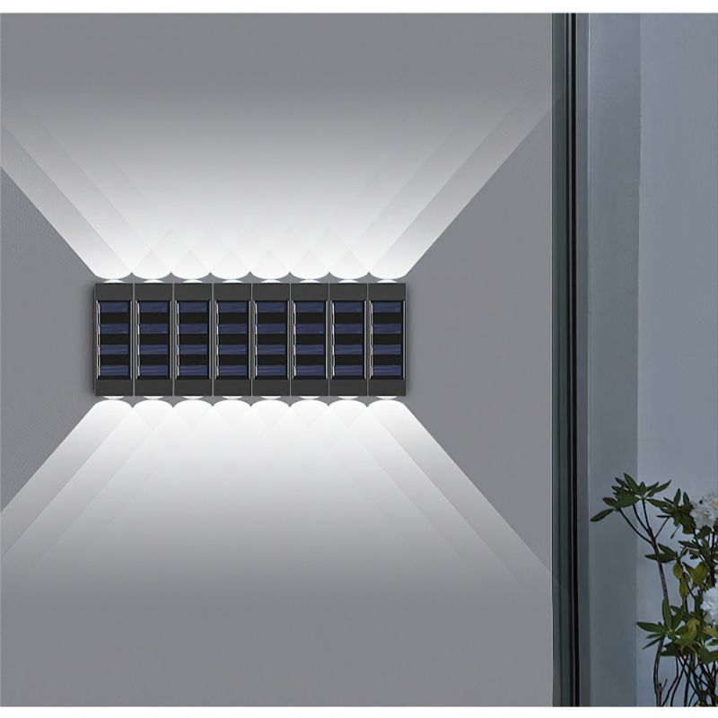 2 LED Solar 8 Pieces Wall Lamp-LED Solar Fairy Lights