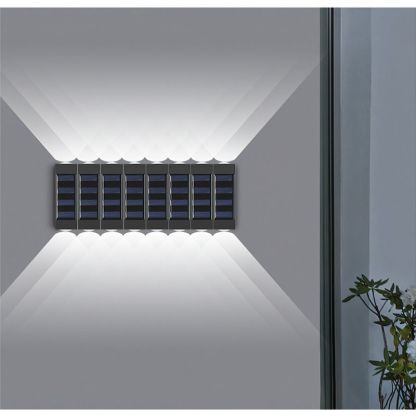 2 LED Solar 8 Pieces Wall Lamp-LED Solar Fairy Lights