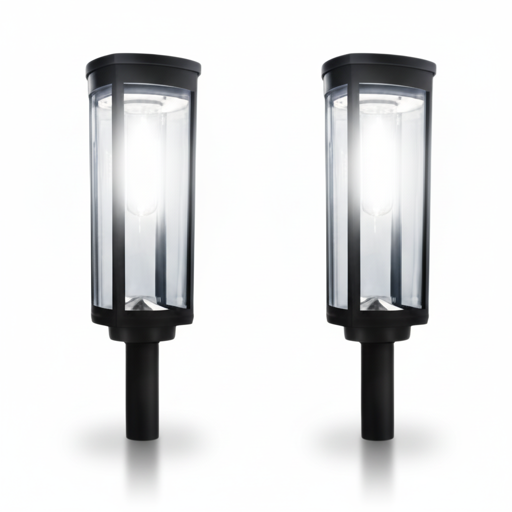 Bright Solar Pathway Lights Outdoor 8 Pack Waterproof Garden Lamps