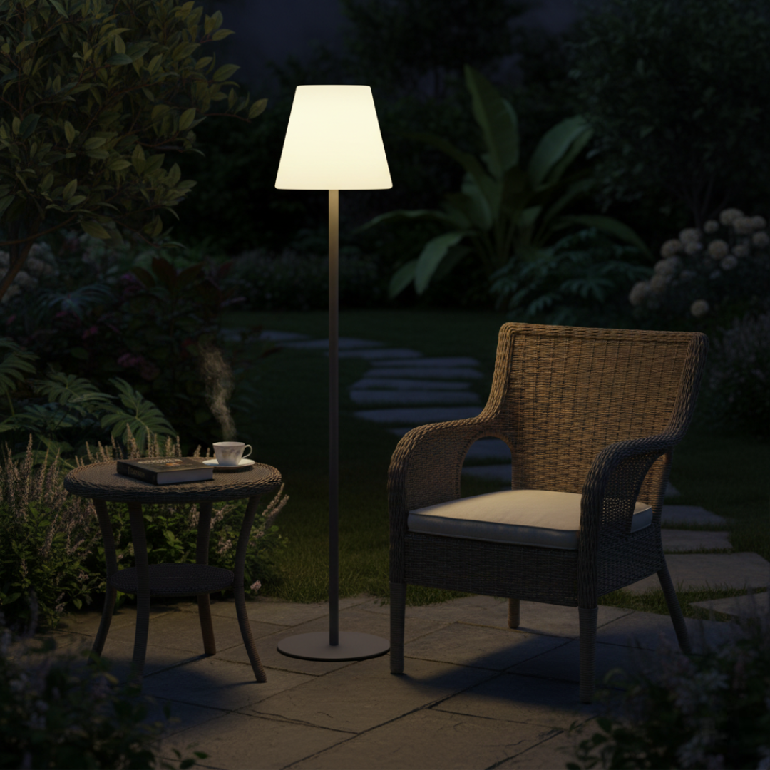 Cordless Dimmable RGB Solar Floor Lamp