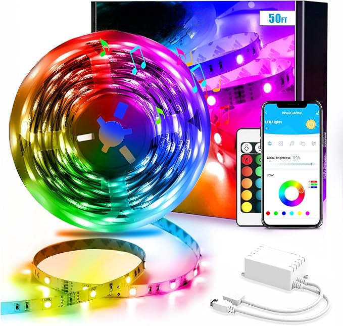 Color Changing LED Lights With Wireless App Sync-LED Solar Fairy Lights