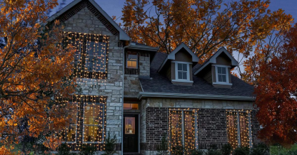 10Ft. 300-LED Warm White String Curtain Light-LED Solar Fairy Lights