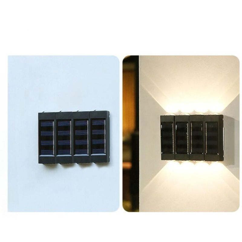 2 LED Solar 4 Pieces Wall Lamp-LED Solar Fairy Lights