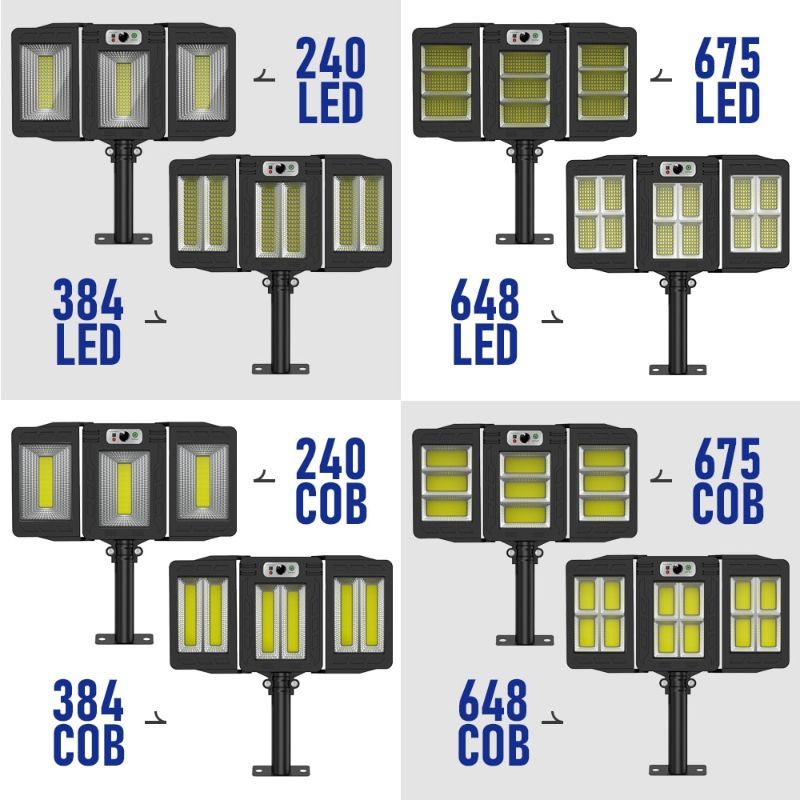 3 Head Motion Sensor Street Light-LED Solar Fairy Lights